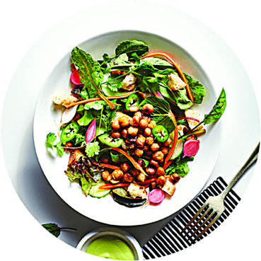 Avocado Tomato Chickpea Pasta Salad with Lemon-Basil Vinaigrette