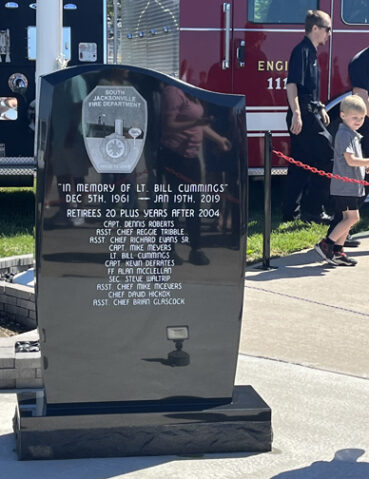 SJFD Monument Unveiled