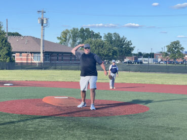 Former Cardinal visits local little league
