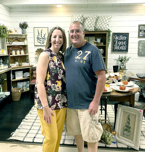 Antique mall owners celebrate grand reopening