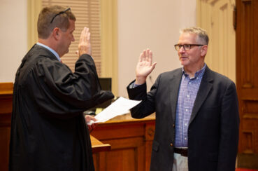 Michael Woods sworn in as Morgan County Commissioner
