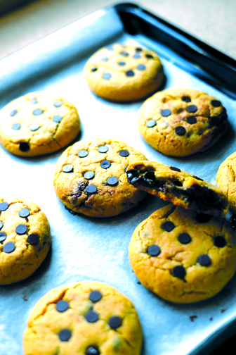 Pumpkin Chocolate Chip Cookies