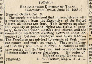 Local man’s witness to ‘Juneteenth’