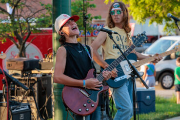Champ Jaxon Band jams on