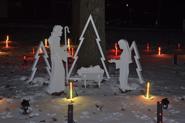 Manchester church lights up the season