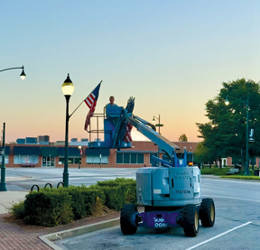 Early Morning Flag Duty