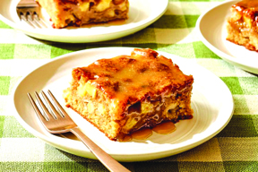 Apple Cake with Brown Glaze